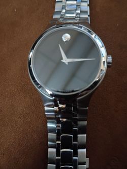 Men's 2020 museum Movado everything works some scratches in here overall in good condition #01.1.14.1085