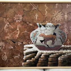 Oversized Southwest Textured Canvas – 52” x 42” 