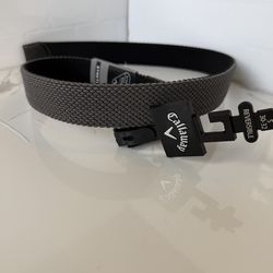New Callaway Golf Belt Small Grey/Black 30-32