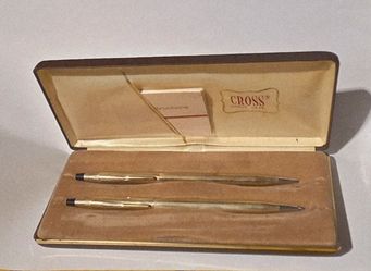 Cross Gold Filled Pen And Pencil Set