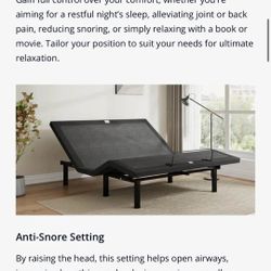 EGOHOME AZG150K00HMT King-Size Adjustable Bed, a new, in-box item.