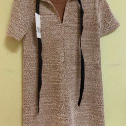 ZARA Textured Knit Mini Dress – Size S