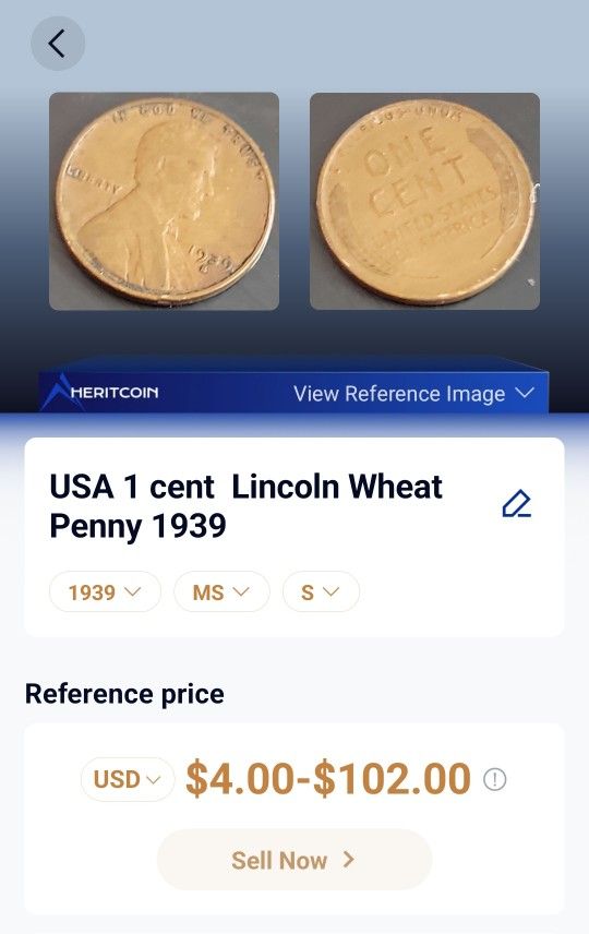 1939 S Penny Very Beautiful Coin