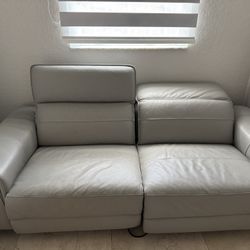 Sofá reclinable Eléctrico Gris 