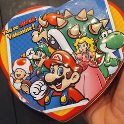Super Mario Bros Valentine's Day Chocolate Collectible Tins (8 each)
