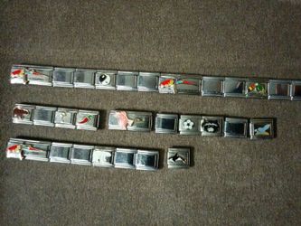 Italian charm bracelet with extra charms