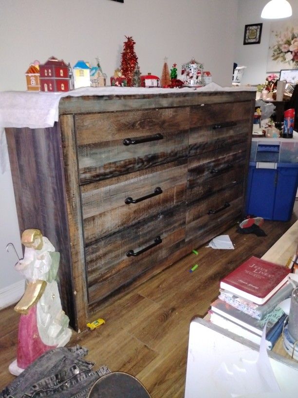 Dresser, Mirror, Nightstands