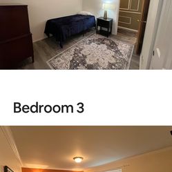 Two twin beds metal frame with new memory foam mattress