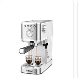 CHULUX Slim 2026 Upgrade Espresso Machine With Milk Frother Steam Wand, 20 Bar Professional Italian Pump