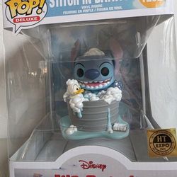 Funko Pop Deluxe Disney Stitch In Bathtub 🛀 Exclusive 