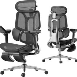 Hbada E3 Pro Ergonomic Office Chair, Big and Tall Office Chair - with 3-Zone Dynamic Lumbar Support, 4D Adjustable Headrest, 6D Adjustable Armrests, S