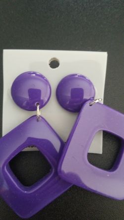 Purple earings