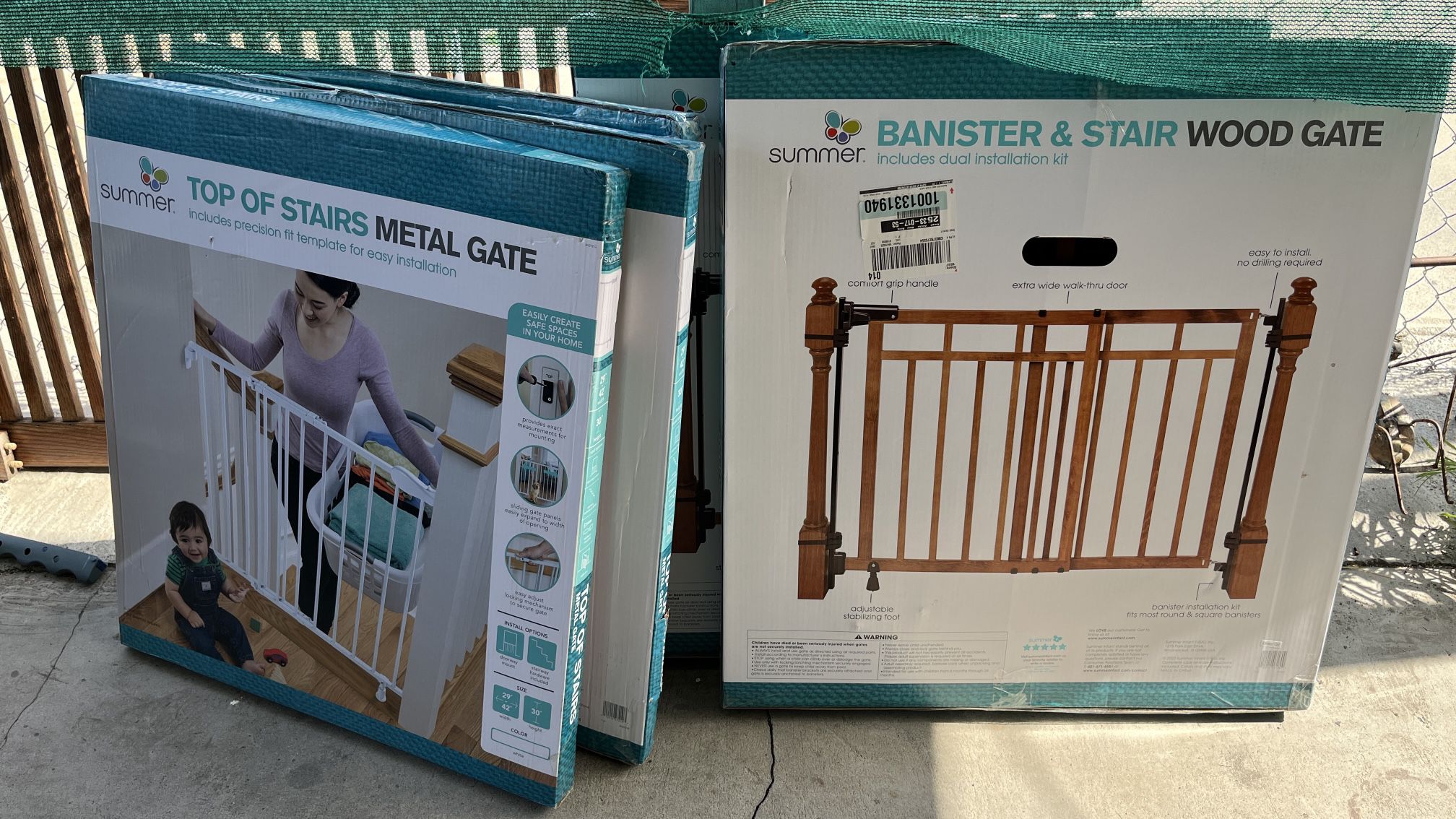 Baby And Pet Gates 5 Lot  Total New Amazon Home Depot Merchandise 