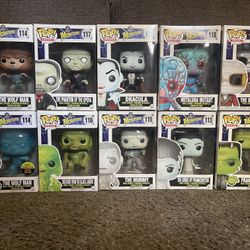 Funko Pop Universal Monsters Series 1 Set With Exclusives