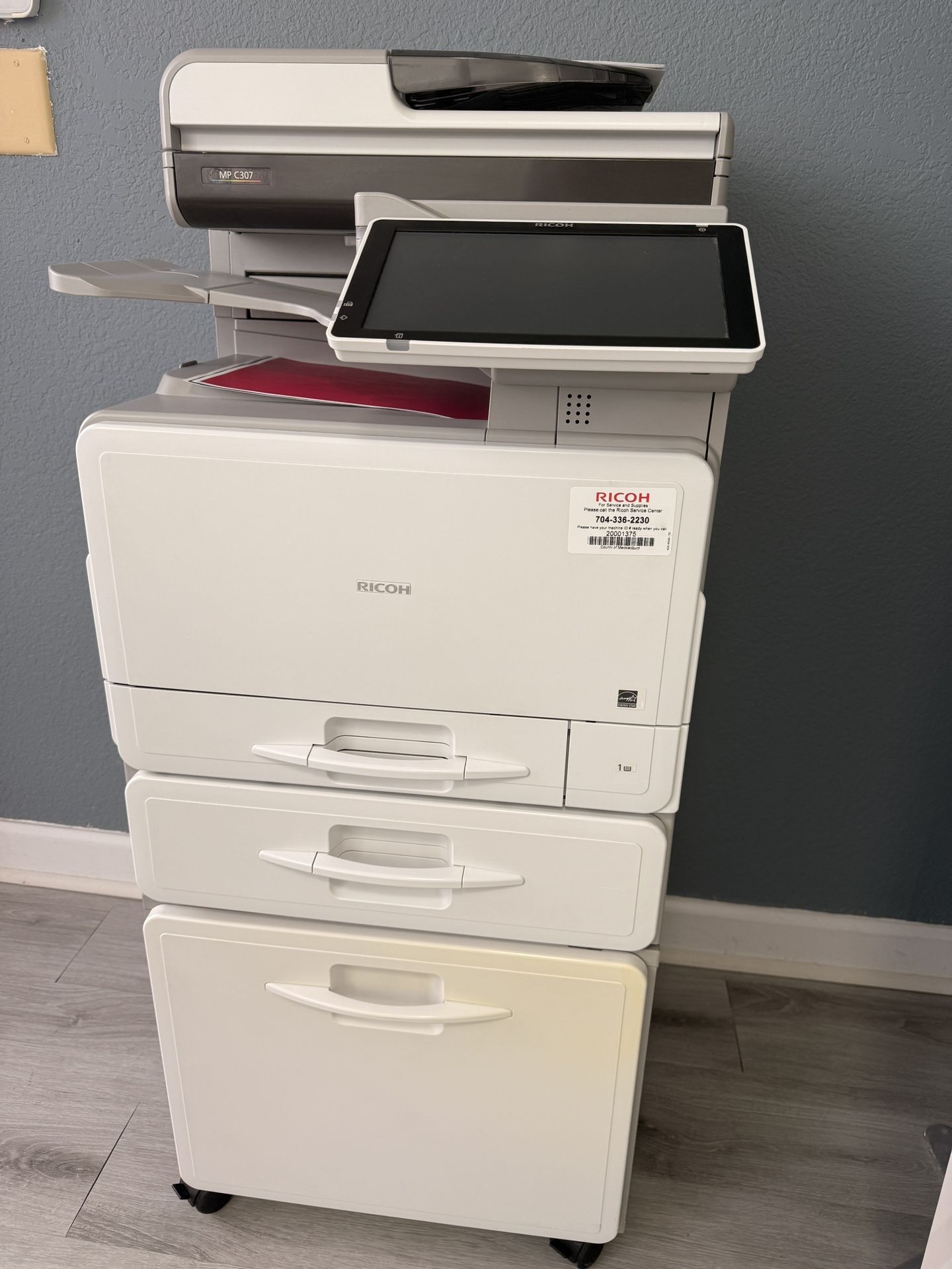 Printer Ricoh MP C307 Color Copier Laser