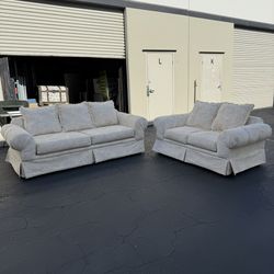 3 Seater Sofa Couch and Loveseat Set of 2 Clean and Good Condition 