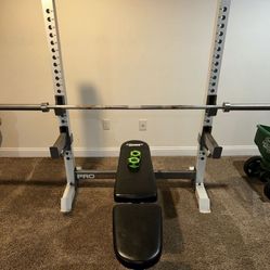 Bench and hand weight set