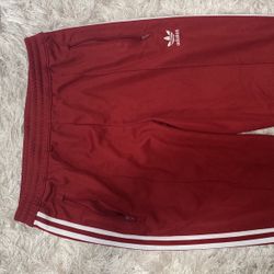 Adidas Track Pants Adult Size M (Color) Maroon