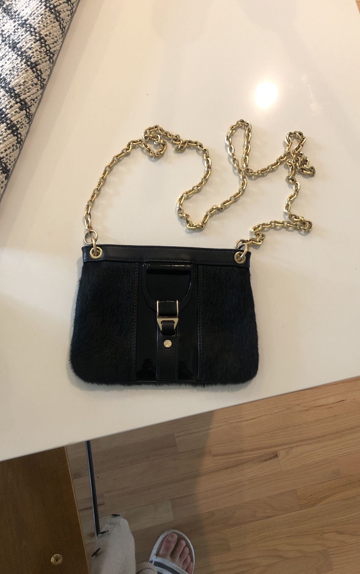 Cole Haan Black And Gold Crossbody 