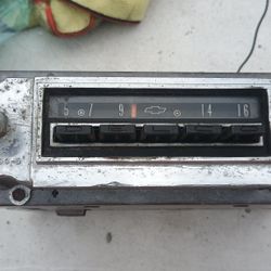 Vintage Chevy Car Or Truck Radio Impala Original Stereo