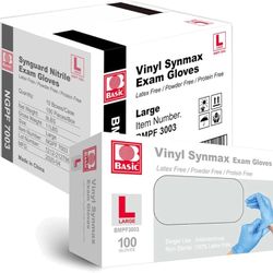 Vinyl Synmax Gloves Size Large Case Of 10