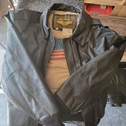 Leather Jacket mens L
