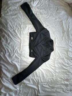 Dark grey cropped blazer