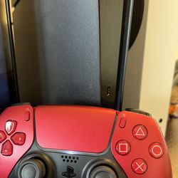 Ps5 Slim Digital With Volcanic Red Controller 