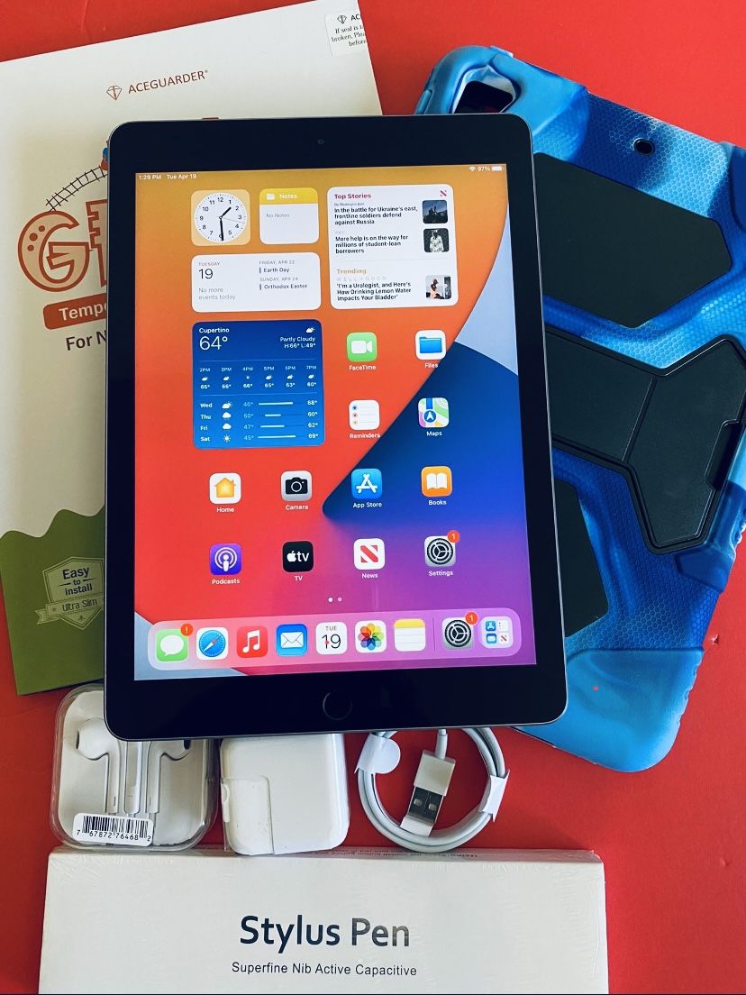 Apple IPad 6th Generation (9.7” Retina / Touch ID / iOS 15/ 2018 model) 32GB With Complete Accessories (Apple Pencil Supported),All Products : American Fashion Style Bags On Sale