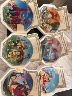 Franklin Mint Flintstone Collector Plate Set