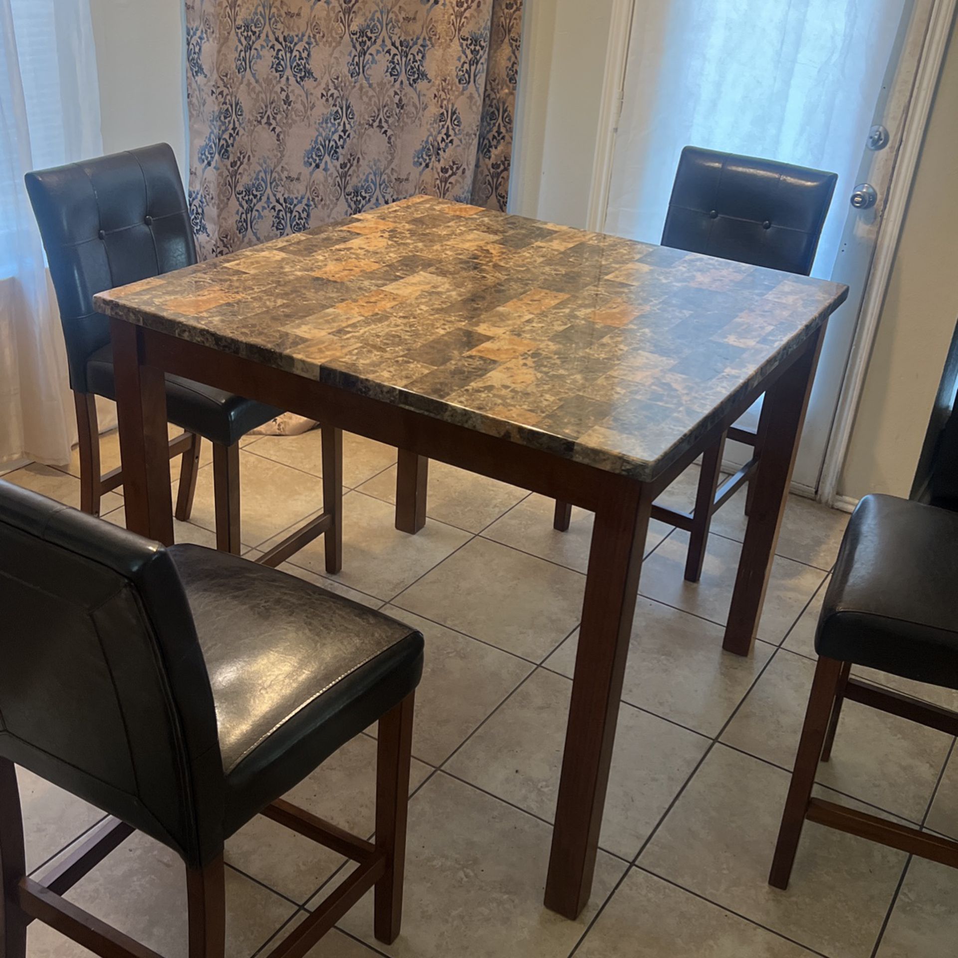 Marble Table W/chairs Included