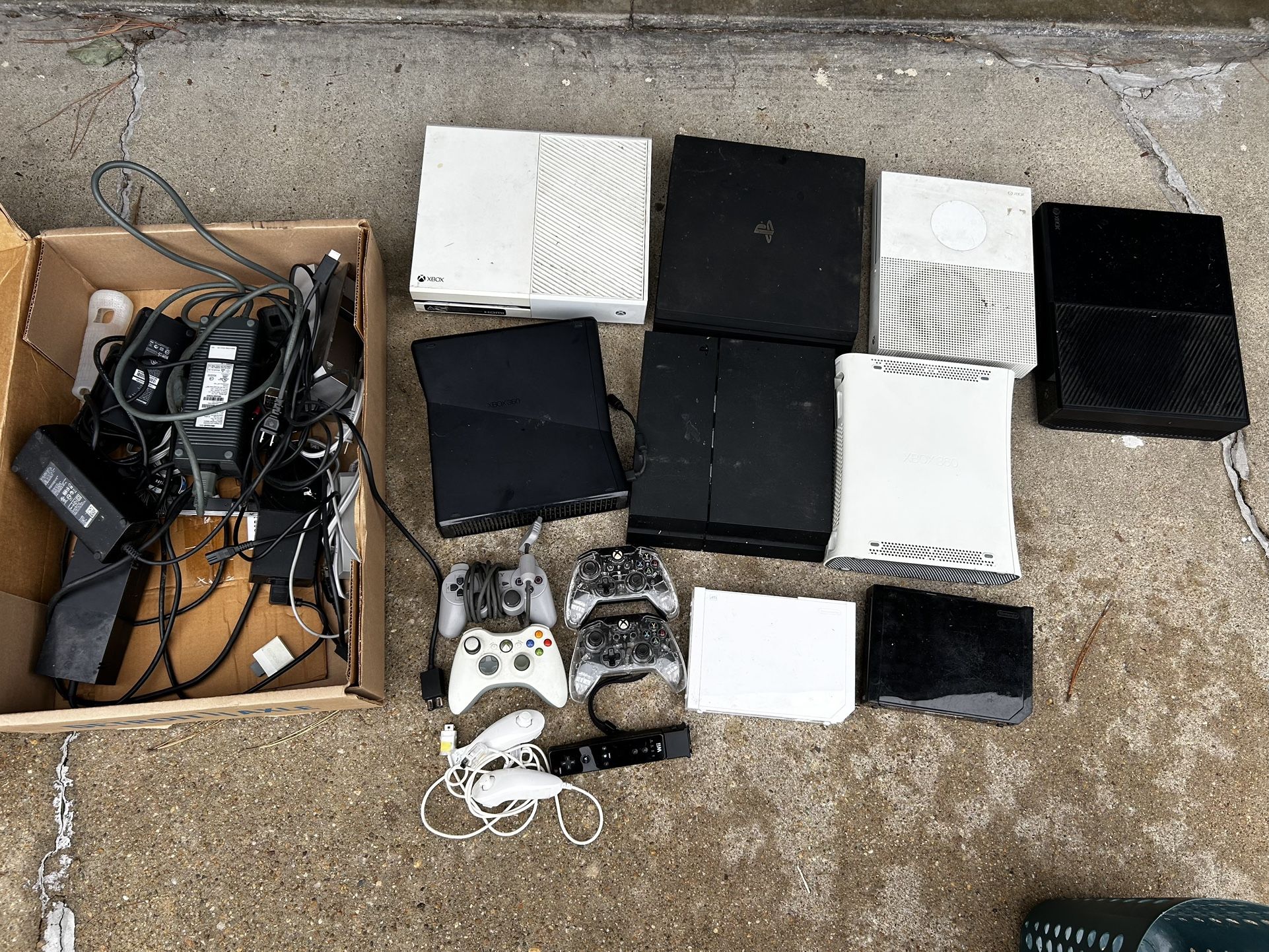Xbox 1 Xbox 360 PS4 Wii