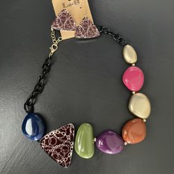 Elegant Necklace & Earrings Set - New with Tag ($24.99 Retail)