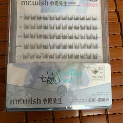 mr wish glue free lash clusters chiffon sessile 心愿先生免胶睫毛