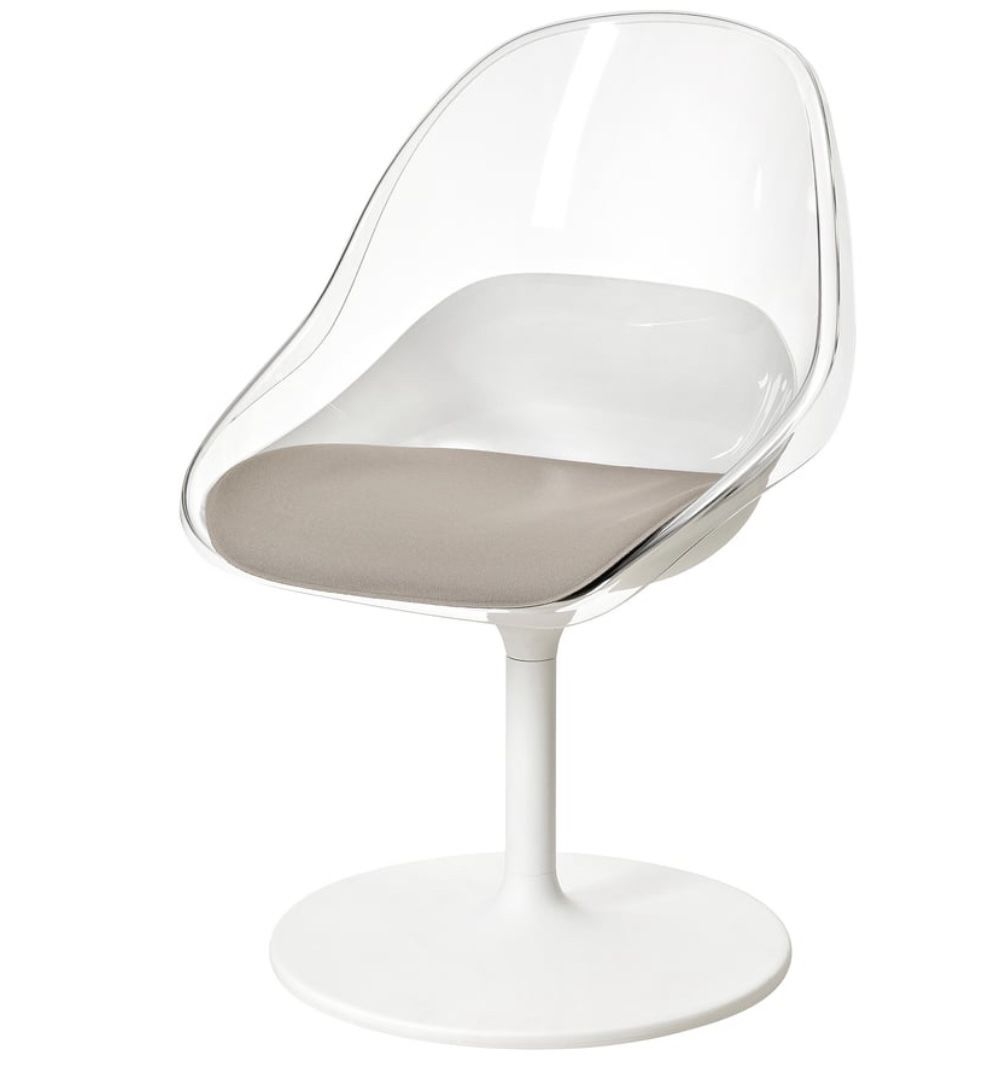 IKEA Desk & Chair In White 