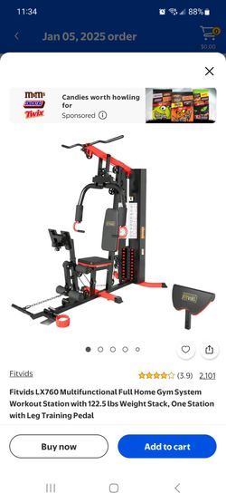 Home Gym Equipment Set w/ Cover & Mat All Brand New