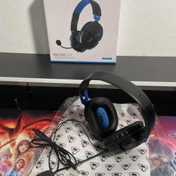 New Turtle Beach Recon 50 PlayStation Gaming Headset - PS5, PS4, Xbox Series X, Xbox Series S, Xbox One, Mobile & PC with 3.5mm - Removable Mic, 40mm 