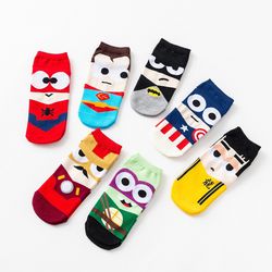 7 Pieces Hero Socks Set, One Size Suitable For Size 5-8 