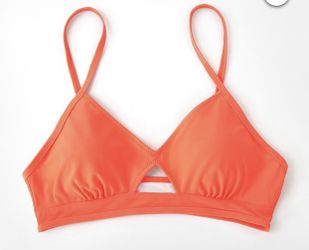 Neon orange bikini top NEW XXL