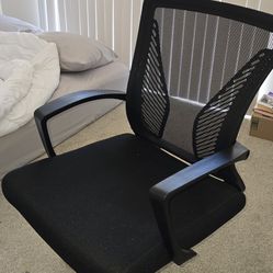 Furmax Office Chair Ergonomic Computer Desk Mesh Chair Mid Back Swivel Lumbar Support with Armrest