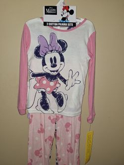 Disney Minnie Mouse Pajamas 2 Sets Size 6