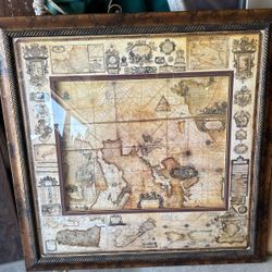 Beautiful Picture Frame Of A Map/Atlas