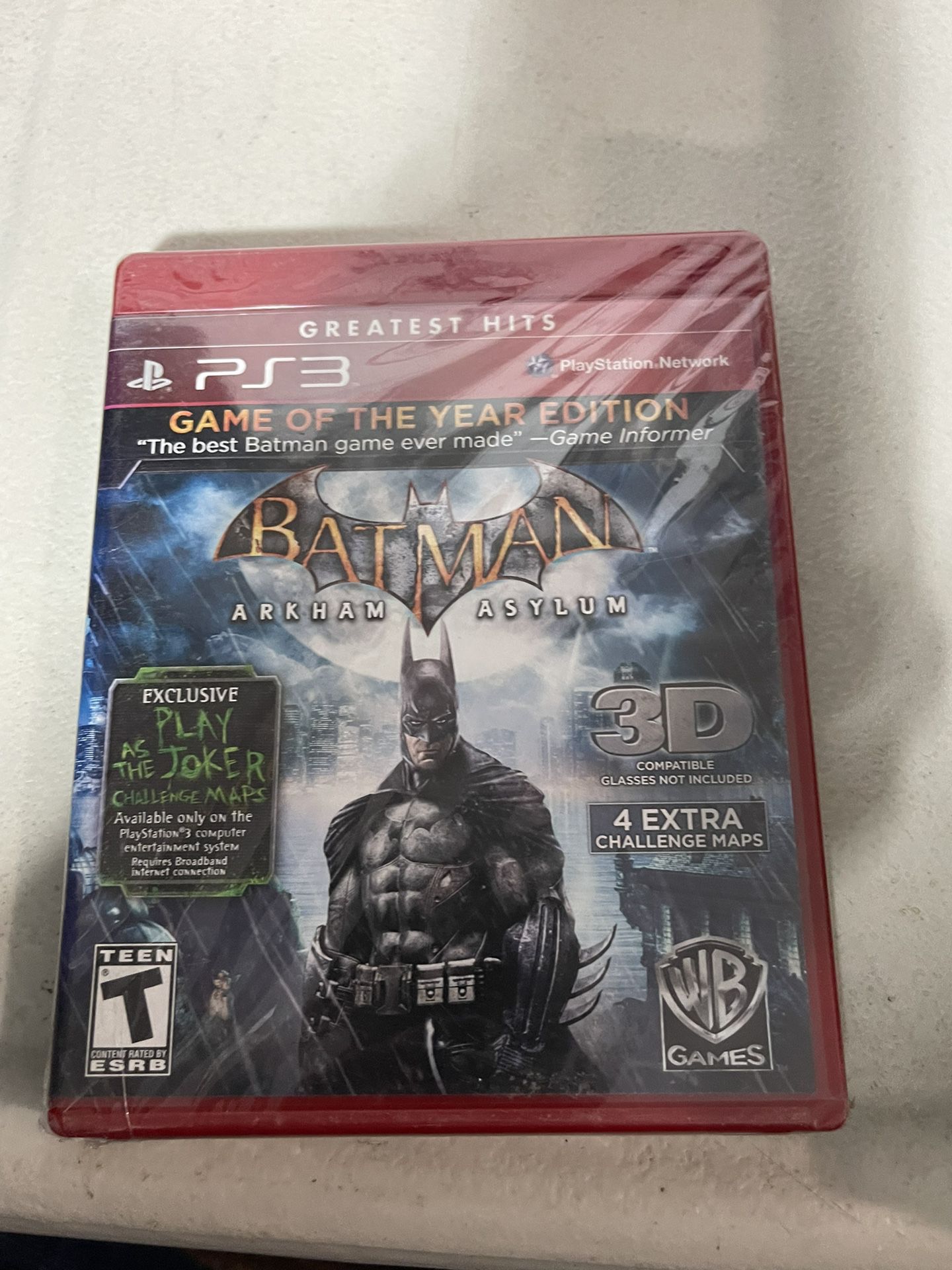 PS3 Batman Arkham Asylum New 