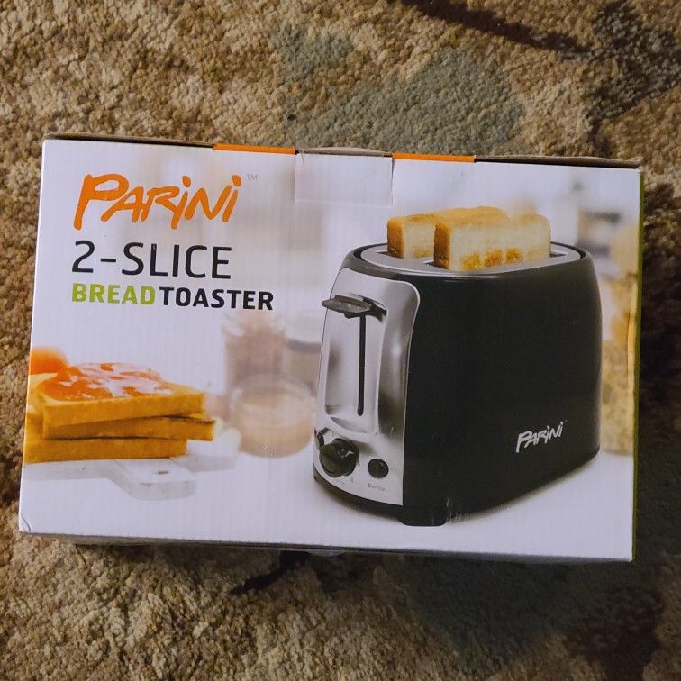 brand new parini 2 slice bread toaster