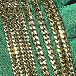 14k Yellow gold Miami Cuban Link Chains