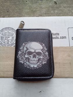 The Black and White Skull Card Wallet