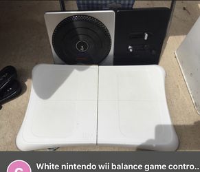 Nintendo Wii balance game and exercise controller and DJ set up