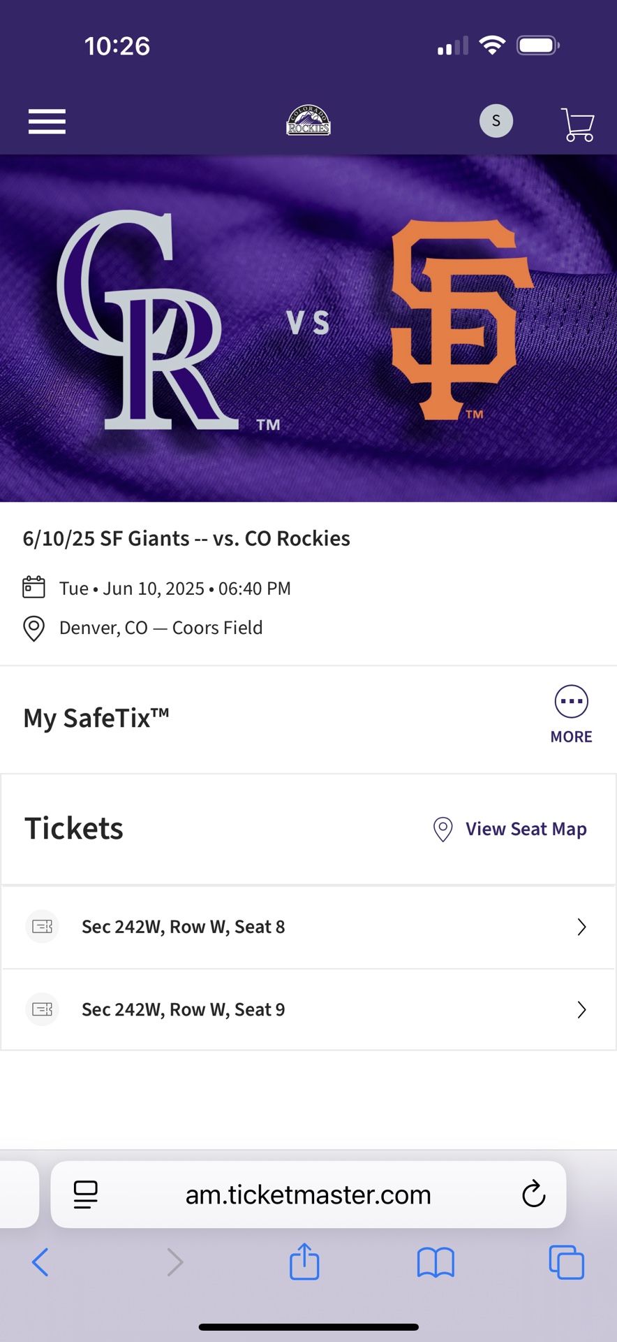 Rockies Vs Mets June 10 At 610