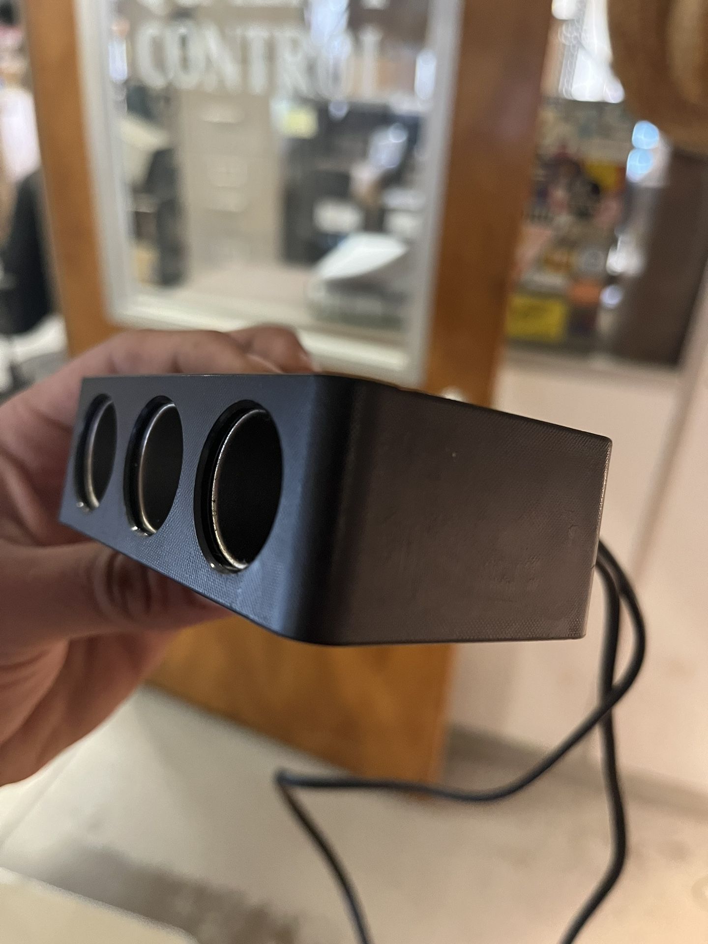 Road Proof Triple Socket Adapter With 3 USB Charging Ports