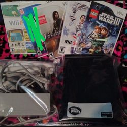 Black Wii With Games, $100